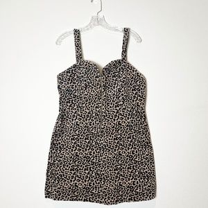 Wild Fable (Target) Stretch Bodycon Corduroy Cheetah Dress - Size XL